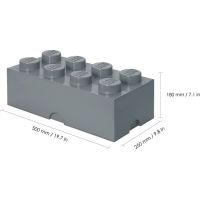 LEGO® Úložný box 25 x 50 x 18 cm - Tmavo šedá - Poškodený obal 3