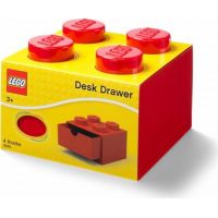 LEGO® úložný box 4 so zásuvkami - červená 2