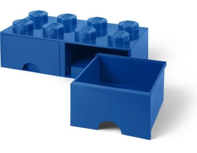 LEGO® Úložný box 8 so šuplíkmi modrý - Poškodený obal