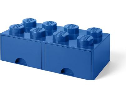 LEGO® Úložný box 8 so šuplíkmi modrý - Poškodený obal