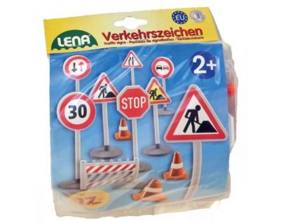 Lena Dopravné značky 17 ks v sáčku