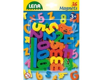 Lena Magnetické číslice 36 ks - Poškodený obal