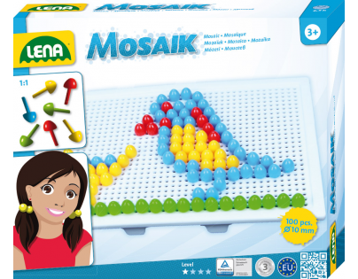 Lena mozaika malá 100 ks klobúčik 1 cm hladký