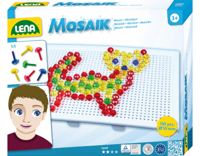 Lena Mozaika malá 140 ks klobúčik 1 cm krystal