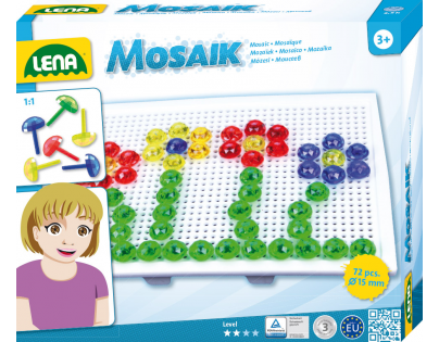 LENA 35602 Mozaika malá klobouček 15 mm krystal