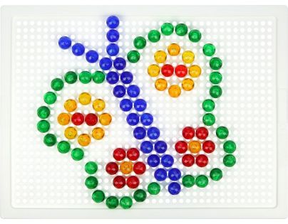 Lena Mozaika 140 ks Klobúčik 10 mm transparentný
