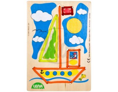 LENA 32036 - Navlékací obrázek, plachetnice