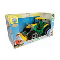 LENA 02080 - Traktor s lyžicou a bagrom zelenožltý 5