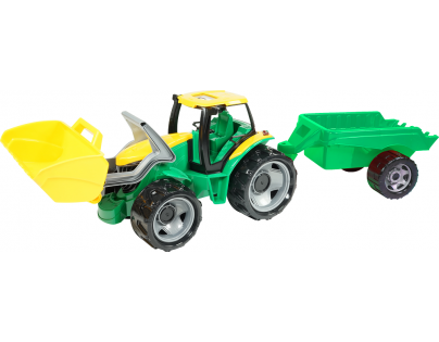 Lena Veľký traktor s lyžicou a prívesom 110 cm