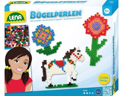 Lena Zažehlovací korálky Kůň a kytky
