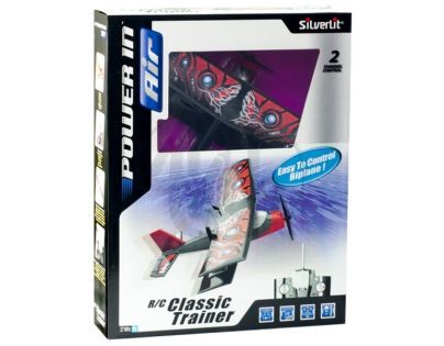 Silverlit Letadlo X-Twin RC Classic Trainer - Červená