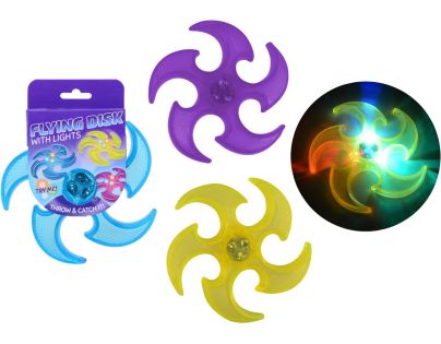 Lietajúci disk svietiaci