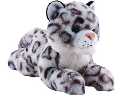 Snežný leopard ležiaci 25 cm