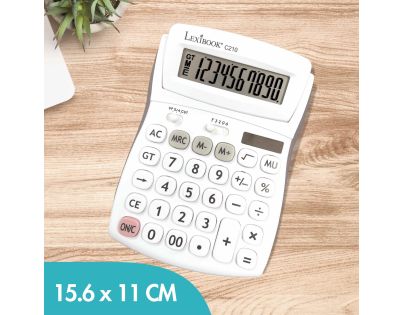 Lexibook 10-miestna kalkulačka s nastaviteľným uhlom obrazovky