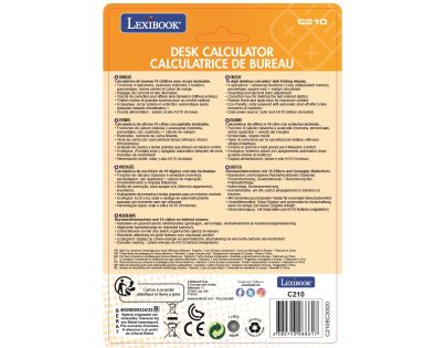 Lexibook 10-miestna kalkulačka s nastaviteľným uhlom obrazovky