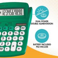 Lexibook 10-miestna vrecková kalkulačka so zeleným gumovým povrchom 5