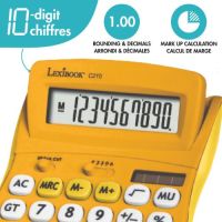 Lexibook 10-miestna vrecková kalkulačka s gumovým povrchom žltá 4