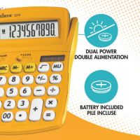 Lexibook 10-miestna vrecková kalkulačka s gumovým povrchom žltá 5