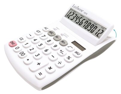 Lexibook 12místná kapesní kalkulačka s nastavitelným úhlem obrazovky