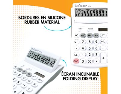 Lexibook 12místná kapesní kalkulačka s nastavitelným úhlem obrazovky