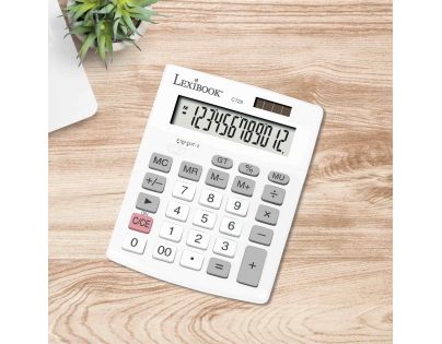 Lexibook 12místná kapesní kalkulačka solárna s batériou