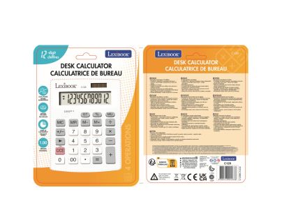 Lexibook 12místná kapesní kalkulačka solárna s batériou