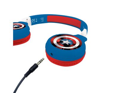 Lexibook 2v1 bluetooth skládací sluchátka Avengers s limitem hlasitosti