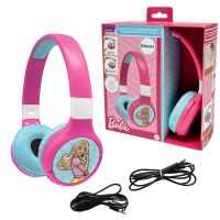 Lexibook 2v1 bluetooth skladacie slúchadlá Barbie s limitom hlasitosti