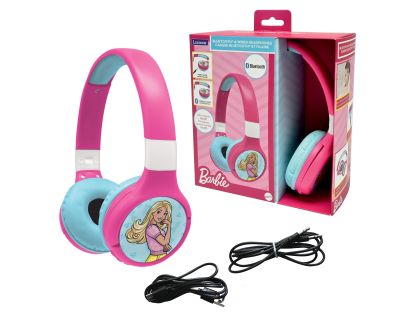 Lexibook 2v1 bluetooth skladacie slúchadlá Barbie s limitom hlasitosti