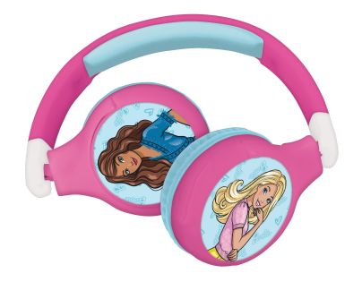 Lexibook 2v1 bluetooth skladacie slúchadlá Barbie s limitom hlasitosti