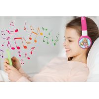 Lexibook 2v1 bluetooth skladacie slúchadlá Barbie s limitom hlasitosti 5