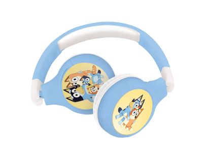 Lexibook 2v1 bluetooth skládacie slúchadlá Bluey s limitom hlasitosti