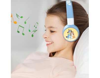 Lexibook 2v1 bluetooth skládacie slúchadlá Bluey s limitom hlasitosti