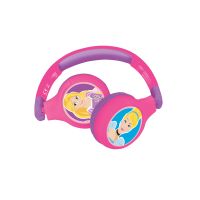 Lexibook 2v1 bluetooth skládací sluchátka Disney princezny s limitem hlasitosti 3