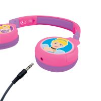 Lexibook 2v1 bluetooth skládací sluchátka Disney princezny s limitem hlasitosti 5