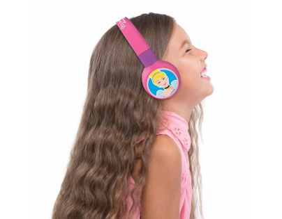 Lexibook 2v1 bluetooth skládací sluchátka Disney princezny s limitem hlasitosti