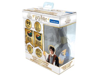 Lexibook 2v1 bluetooth skládací sluchátka Harry Potter s limitem hlasitosti