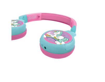 Lexibook 2v1 bluetooth skladajúce slúchadlá Jednorožec s limitom hlasitosti