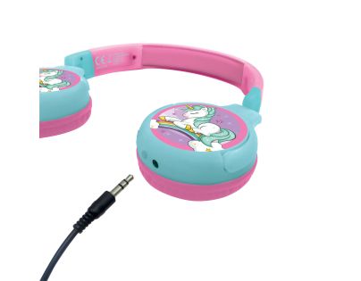 Lexibook 2v1 bluetooth skladajúce slúchadlá Jednorožec s limitom hlasitosti