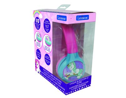 Lexibook 2v1 bluetooth skladajúce slúchadlá Jednorožec s limitom hlasitosti