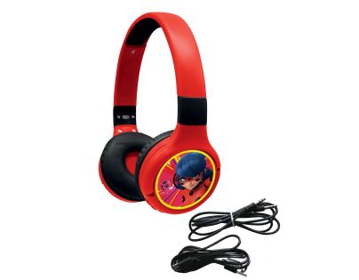 Lexibook 2v1 bluetooth skladacie slúchadlá Kouzelná Beruška s limitom hlasitosti