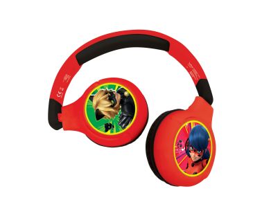 Lexibook 2v1 bluetooth skladacie slúchadlá Kouzelná Beruška s limitom hlasitosti