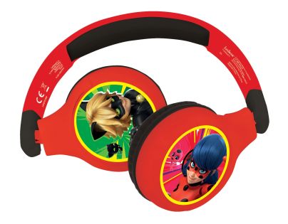 Lexibook 2v1 bluetooth skladacie slúchadlá Kouzelná Beruška s limitom hlasitosti