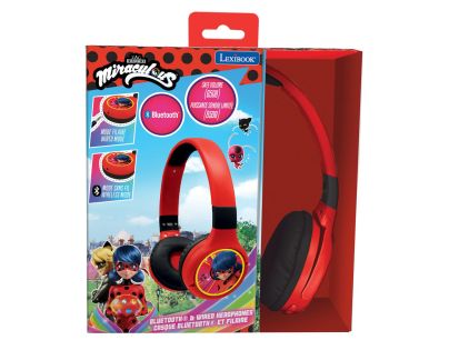 Lexibook 2v1 bluetooth skladacie slúchadlá Kouzelná Beruška s limitom hlasitosti