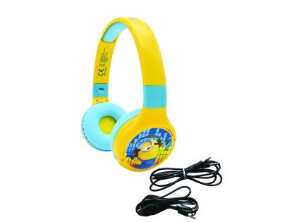 Lexibook 2v1 bluetooth skladacie slúchadlá Mimoni s limitom hlasitosti