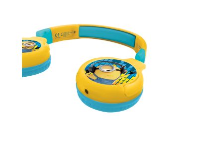 Lexibook 2v1 bluetooth skladacie slúchadlá Mimoni s limitom hlasitosti