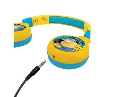 Lexibook 2v1 bluetooth skladacie slúchadlá Mimoni s limitom hlasitosti