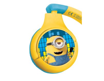 Lexibook 2v1 bluetooth skladacie slúchadlá Mimoni s limitom hlasitosti