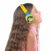 Lexibook 2v1 bluetooth skladacie slúchadlá Mimoni s limitom hlasitosti 6