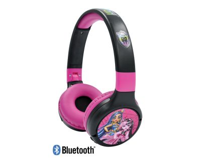 Lexibook 2v1 bluetooth skladacie slúchadlá Monster High s limitom hlasitosti